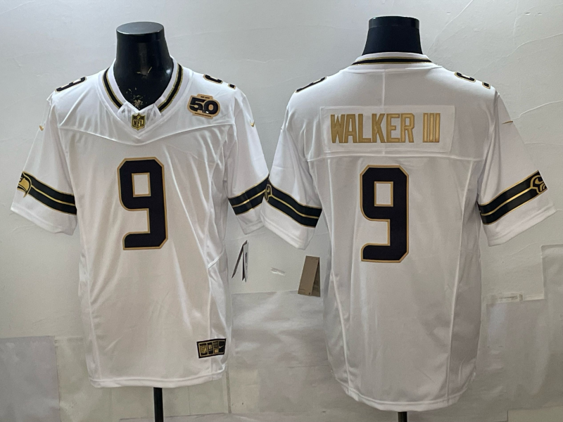 Men Seattle Seahawks #9 Walker iii white Nike Limited 2026 NFL Jersey 003009